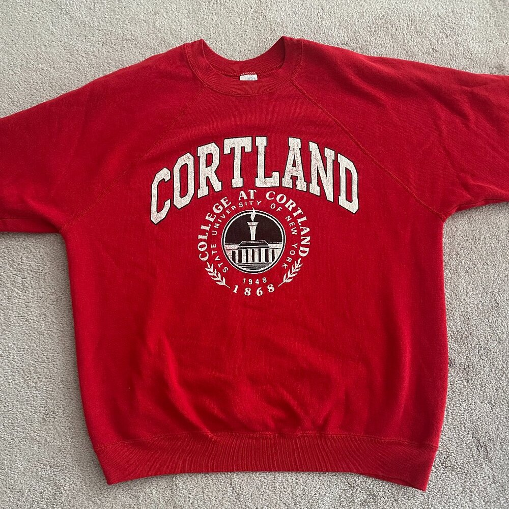 SUNY Cortland Sweatshirt – Red, Comfy, and Full of Stories